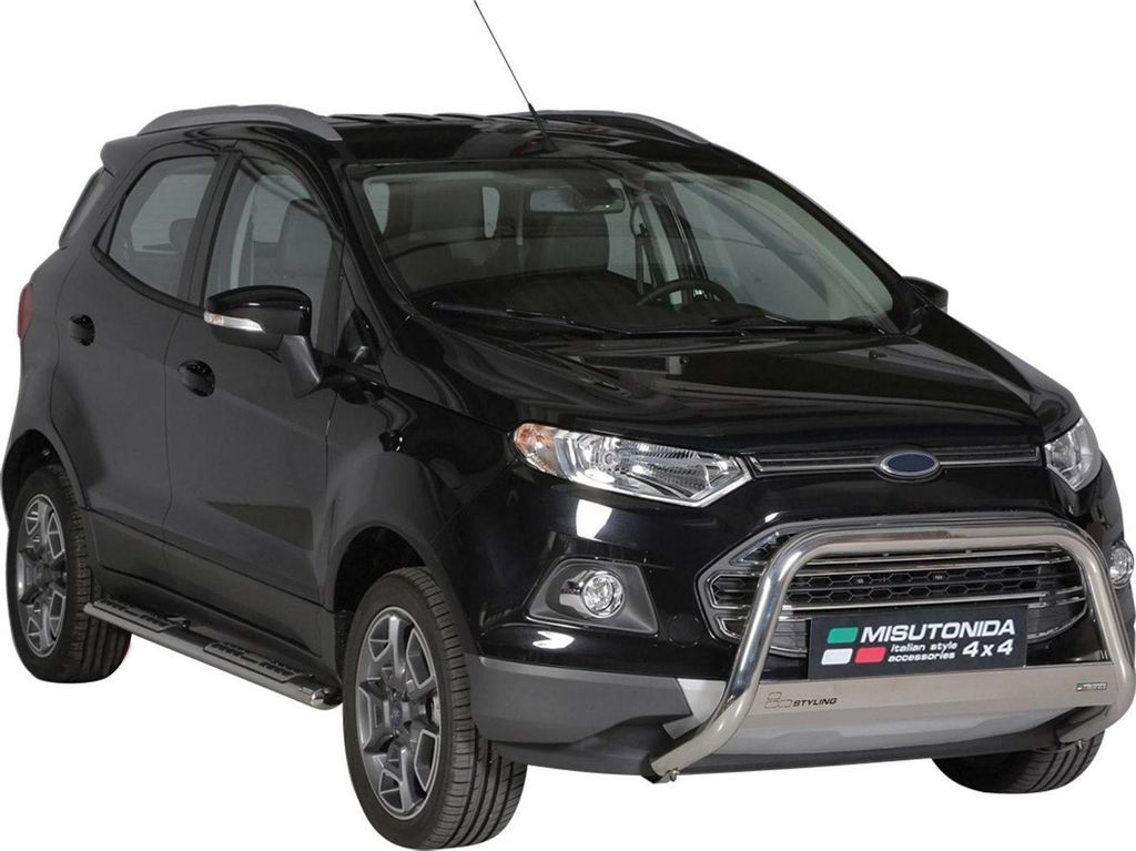 Edelstahl Seitenschweller Schwellerrohre für Ford Ecosport 2013-2017 Silber