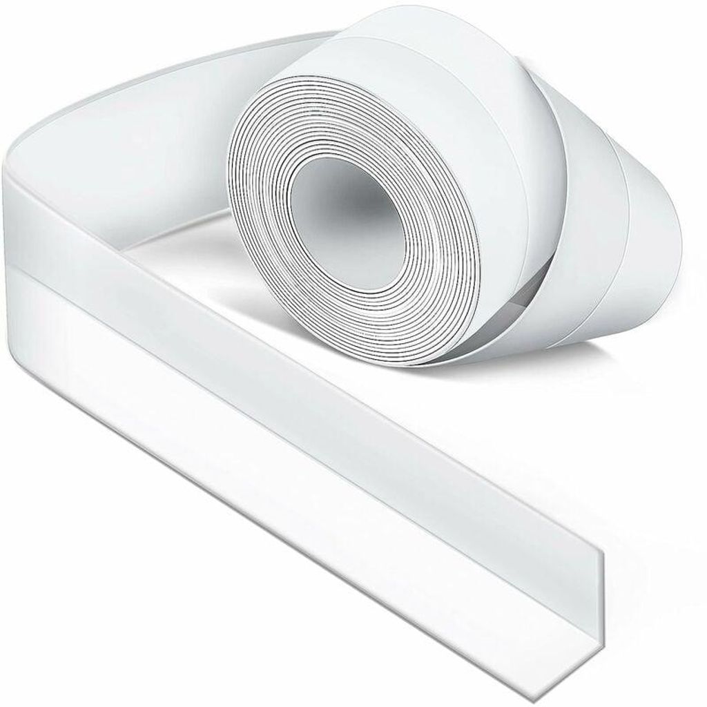 Weiße Silikon-Badezimmerdichtung, Badewannendichtung, Dichtungsband, schimmelresistent und wasserdicht, weiches Klebeband, geeignet für Küche, T...