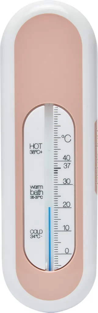 Thermomètre de bain incassable Bébé-Jou Pale Pink avec tube sécurisé