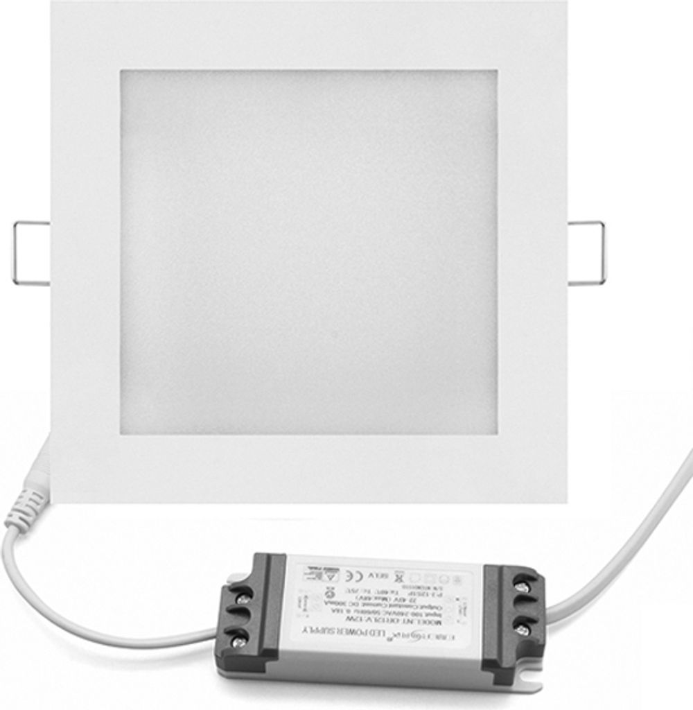 6w eckig LED Panel Einbauleuchte Spot Deckenleuchte flach slim panel Quadrat 12x12 cm neutralweiß