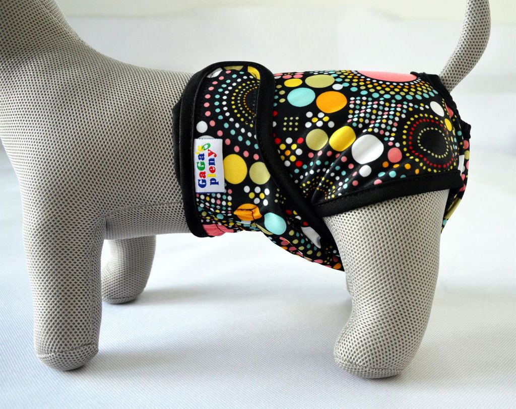 GaGa's Höschen für Hunde Polka dot L