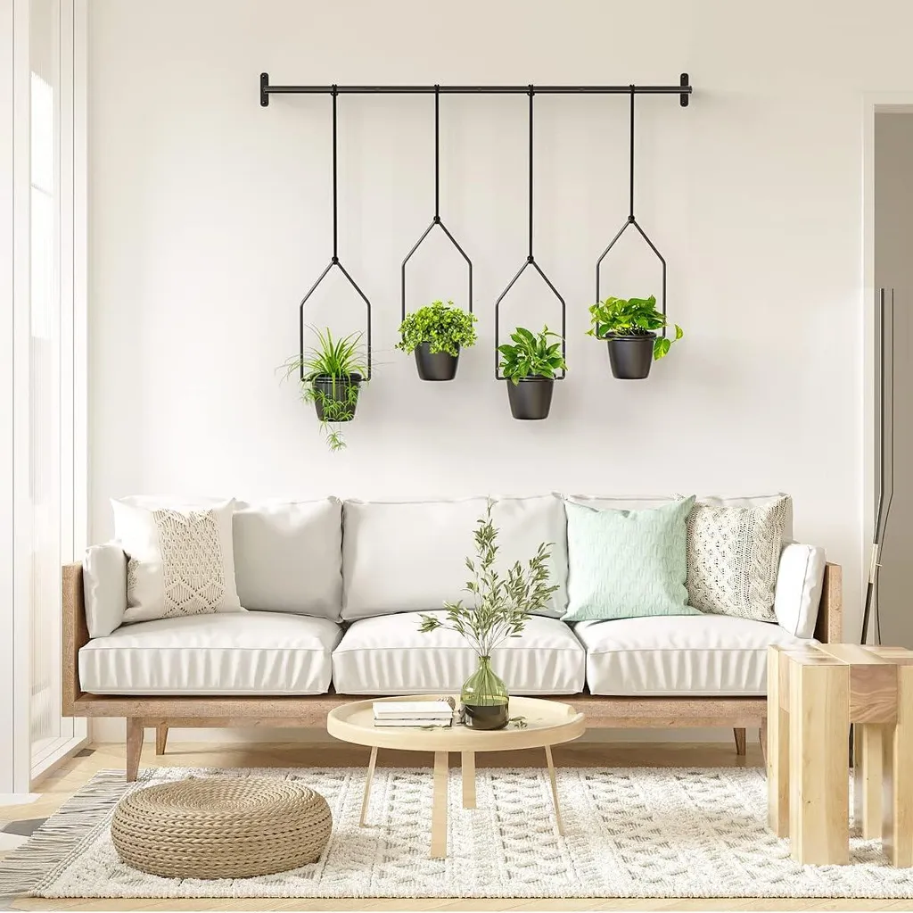 Rangements muraux mélamine 4 unités - Fixation plafond et mur robuste