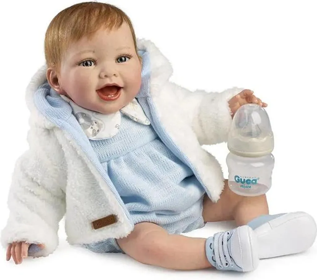 Poupée de Collection Mateo Muñecas Guca - Idéal Cadeau Enfant 42 cm Bleu