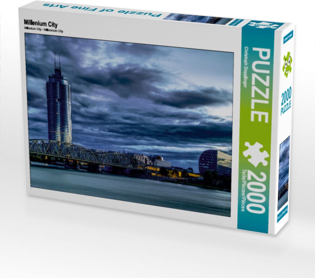 CALVENDO Puzzle Millenium City 2000 Teile Puzzle quer | 2000 Teile Lege-Größe 90x67cm Foto-Puzzle für glückliche Stunden