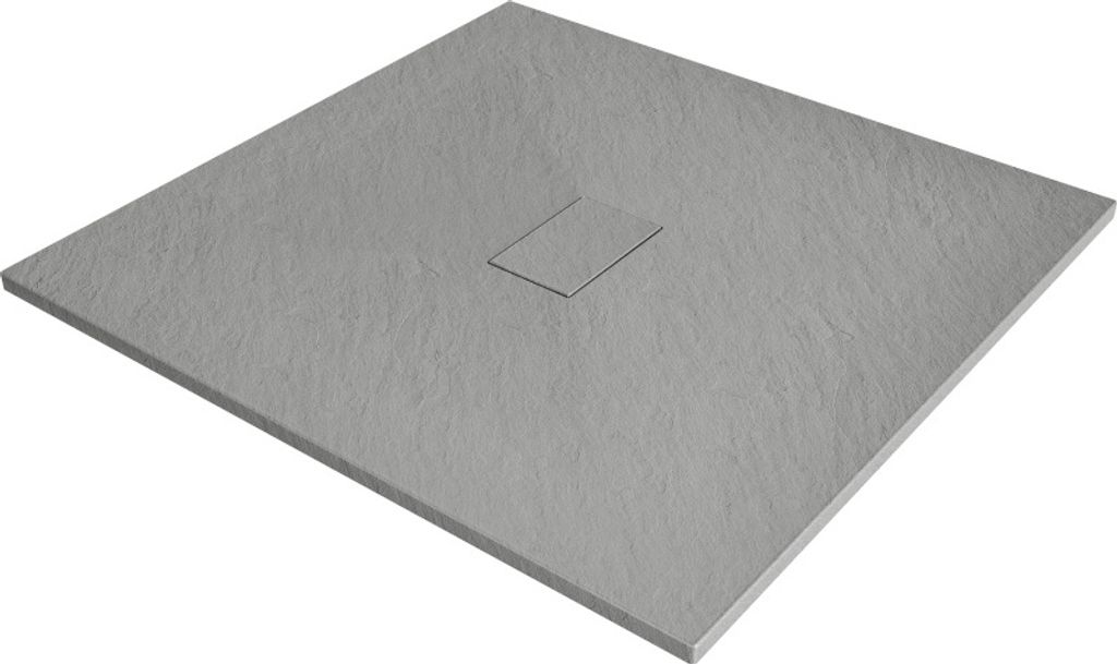 Mexen Hugo quadratische Duschwanne SMC 100 x 100 cm, grau - Produktbild 