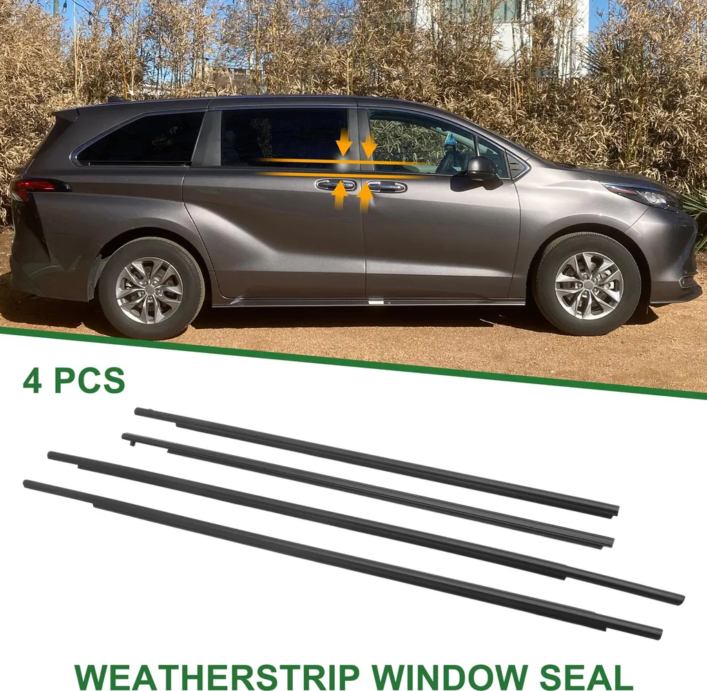 Stop Fuites et Sifflements : Joint Fenêtre Toyota Sienna 2011-2020 PVC