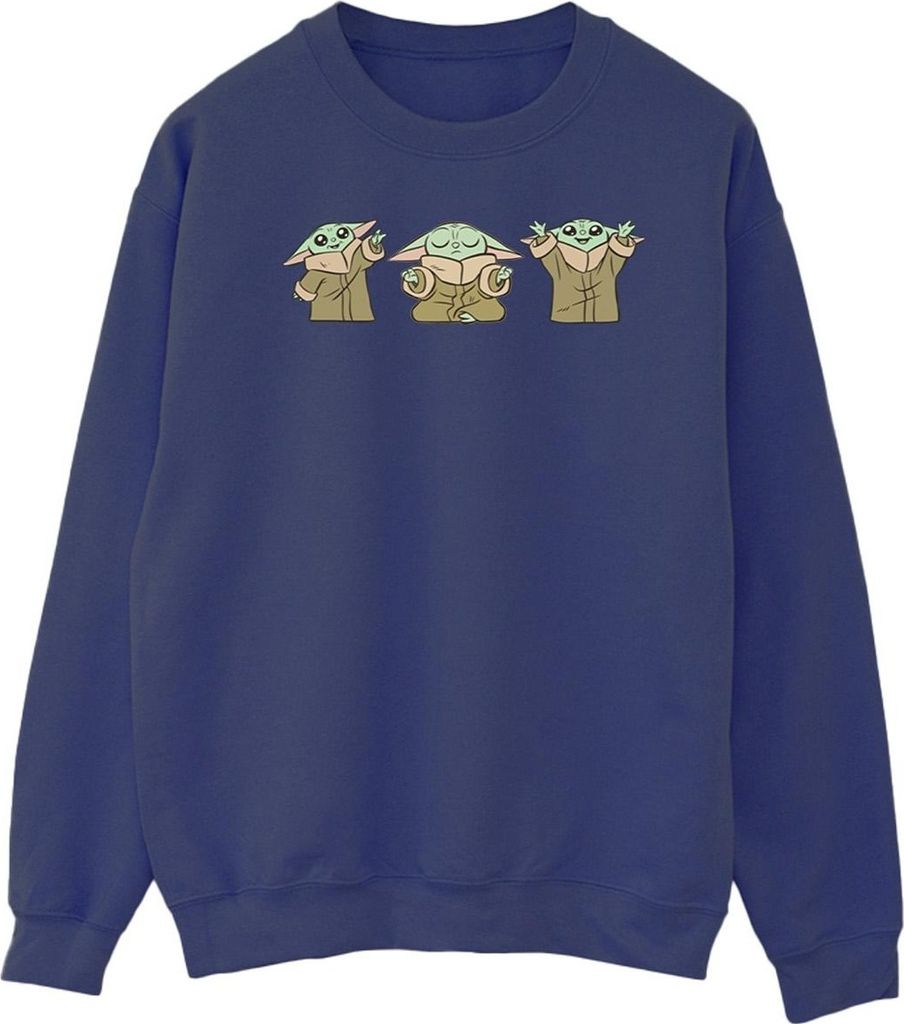 Star Wars - "The Mandalorian" Sweatshirt für Herren BI46732 (S) (Marineblau)