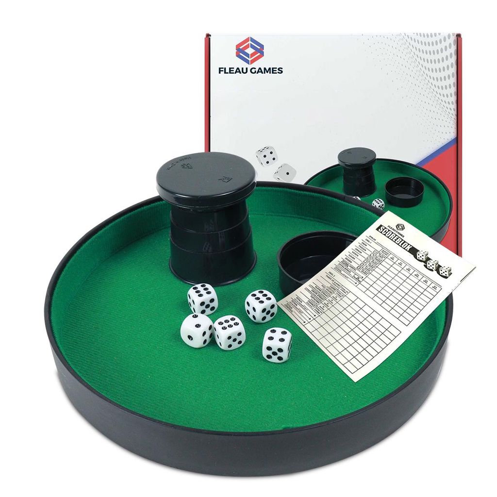 Yahtzee Set - Boîte à dés - Jeu de dés - Jeu de société - Image du produit 