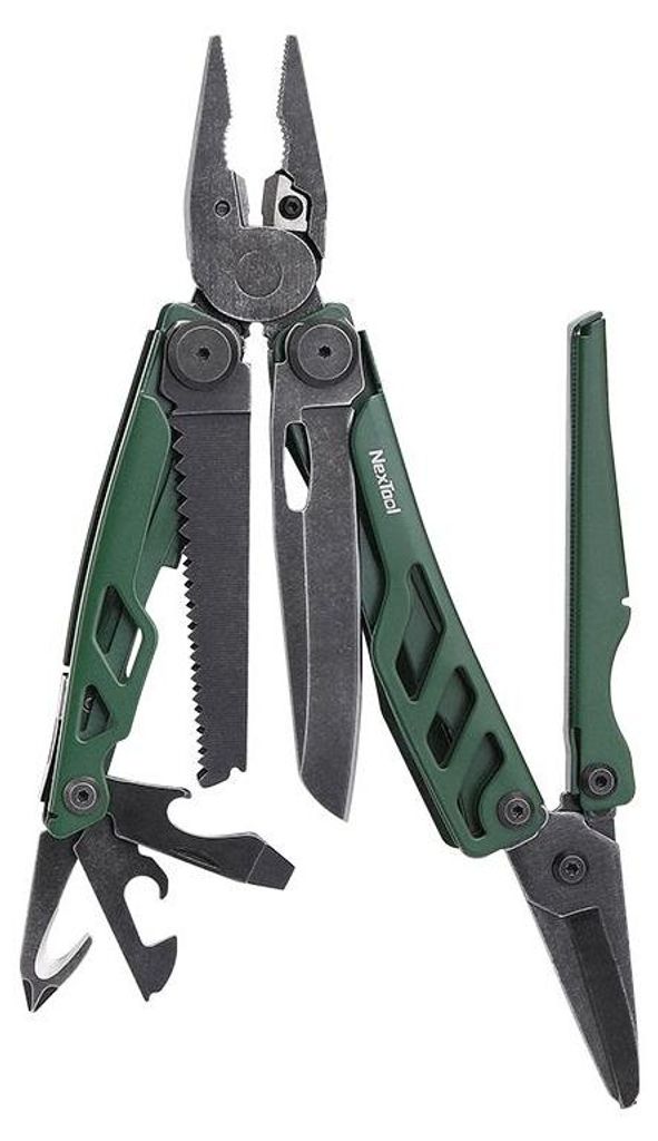 NexTool FLAGSHIP Pro NE20278 16-in-1 Multitool, grün + Gürteltasche