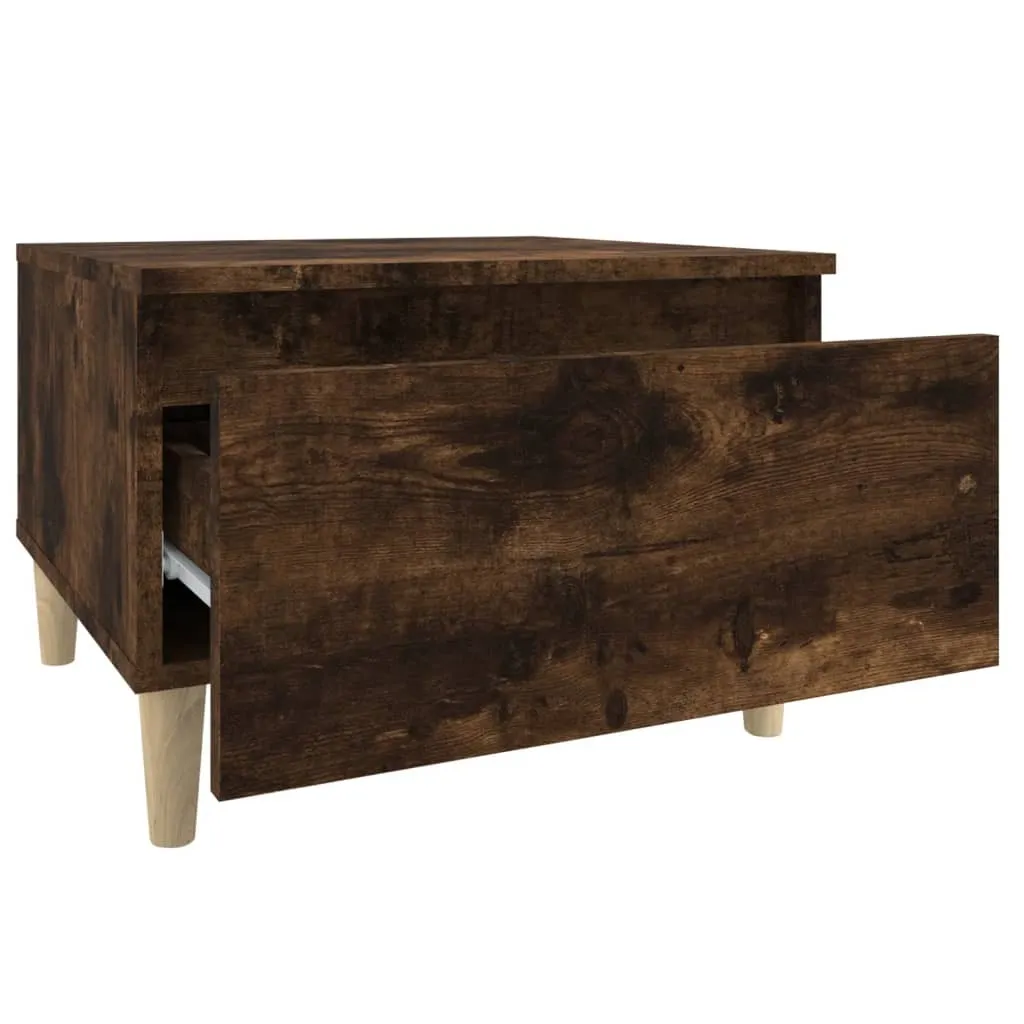 Coppia Tavolini SYFAX™ Rovere Fumo 50x46x35cm | Arredo Legno Multistrato - 8