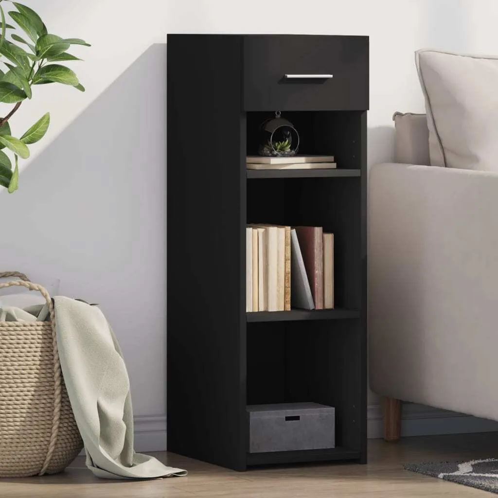 Credenza Legno Nero Cloris 30x42,5x93 cm - Vetrina Design 2025