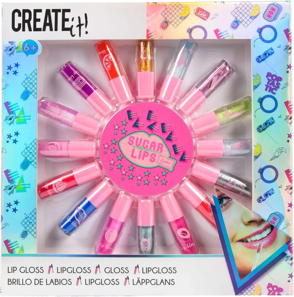 Mini Gloss Create It ! Pack de 16 Tubes Nomades et Colorés Réf 84181