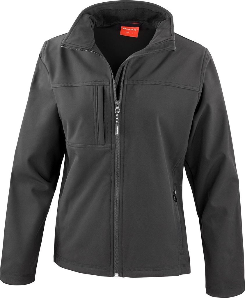 Result - "Classic" Softshelljacke für Damen RW9087 (42 DE) (Schwarz)