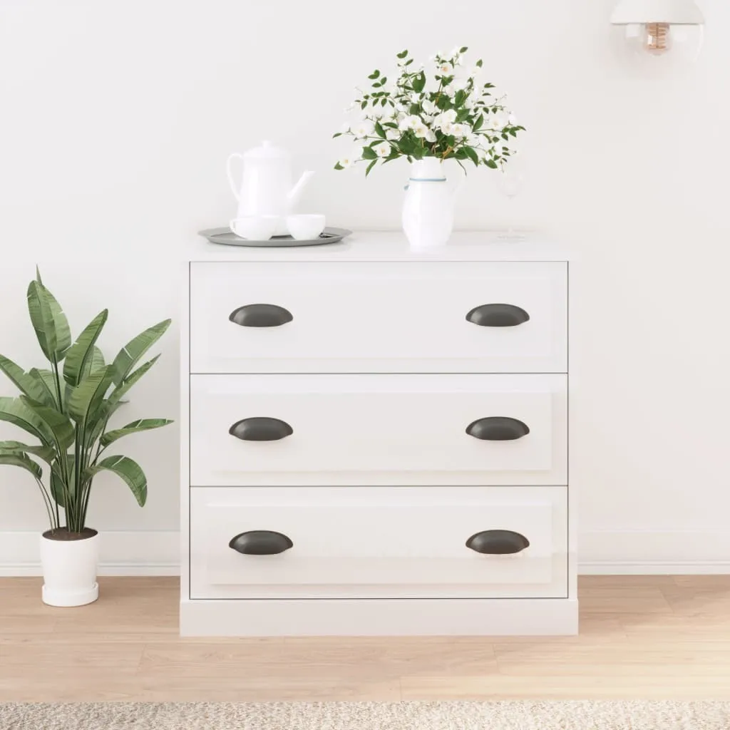 Credenza Maison Exclusive Bianco Lucido 70cm - Offerta Imperdibile