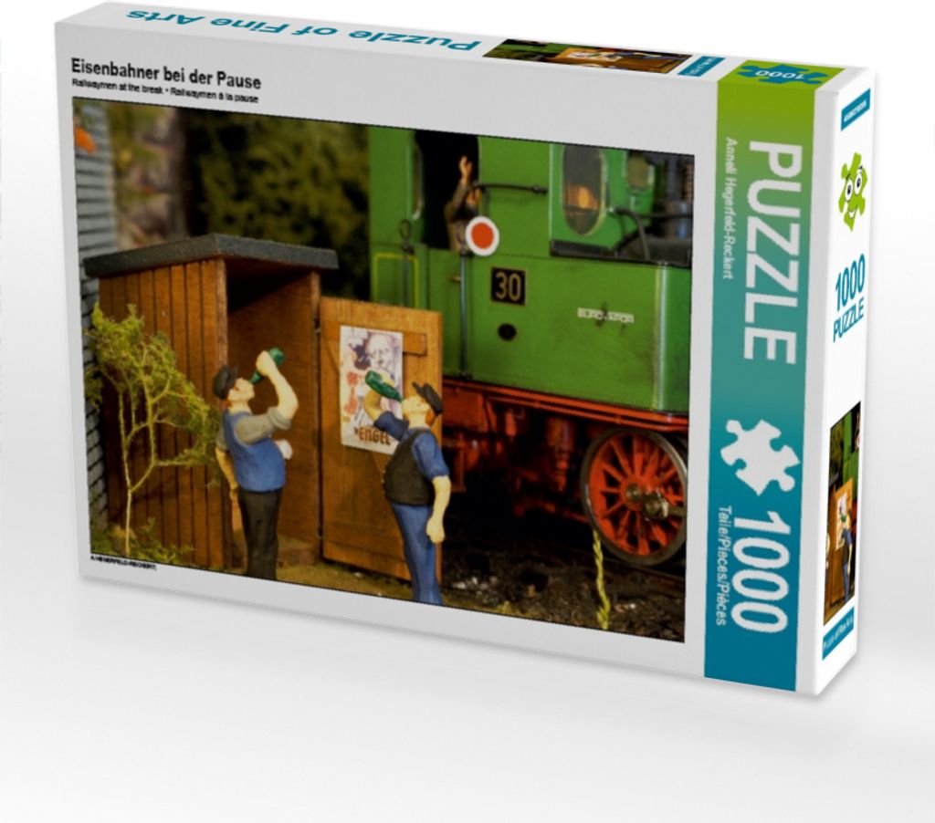 Calvendo Eisenbahner bei der Pause 1000 Teile Puzzle quer Produktbild 