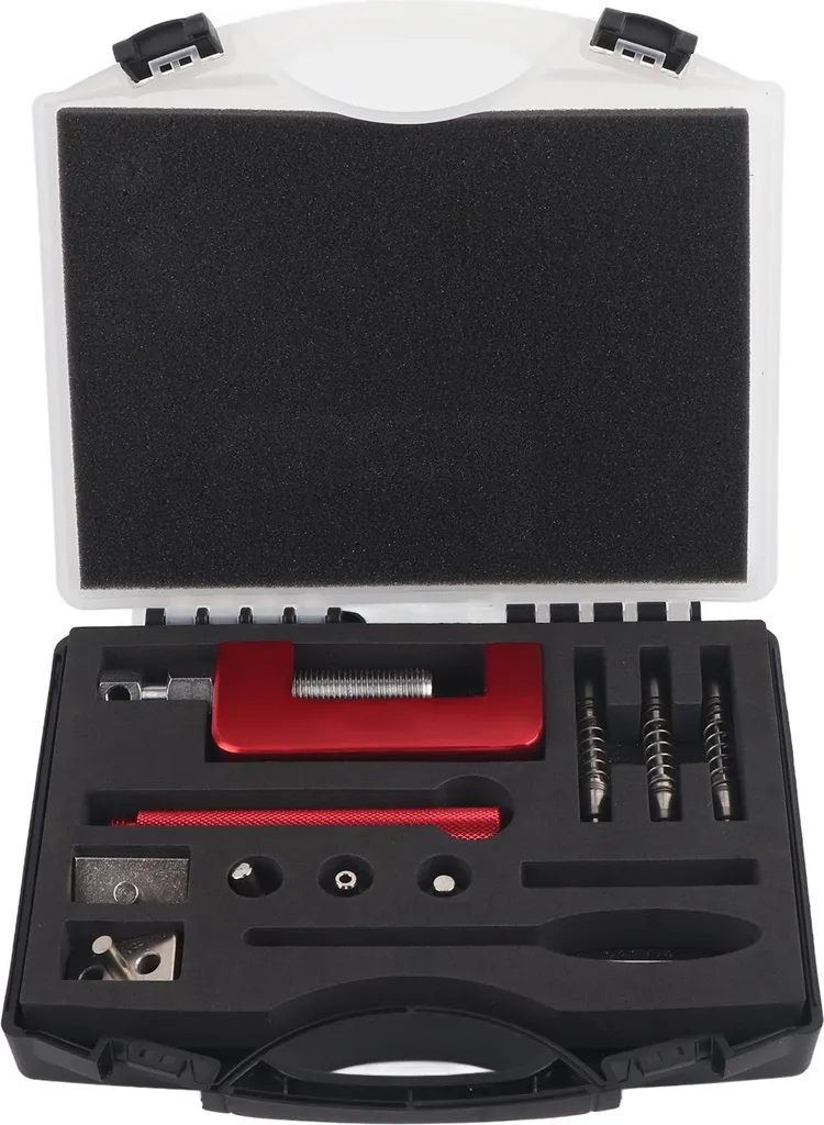Coffret dérive-chaîne et rive-chaîne universel pour moto et quad 12 pcs