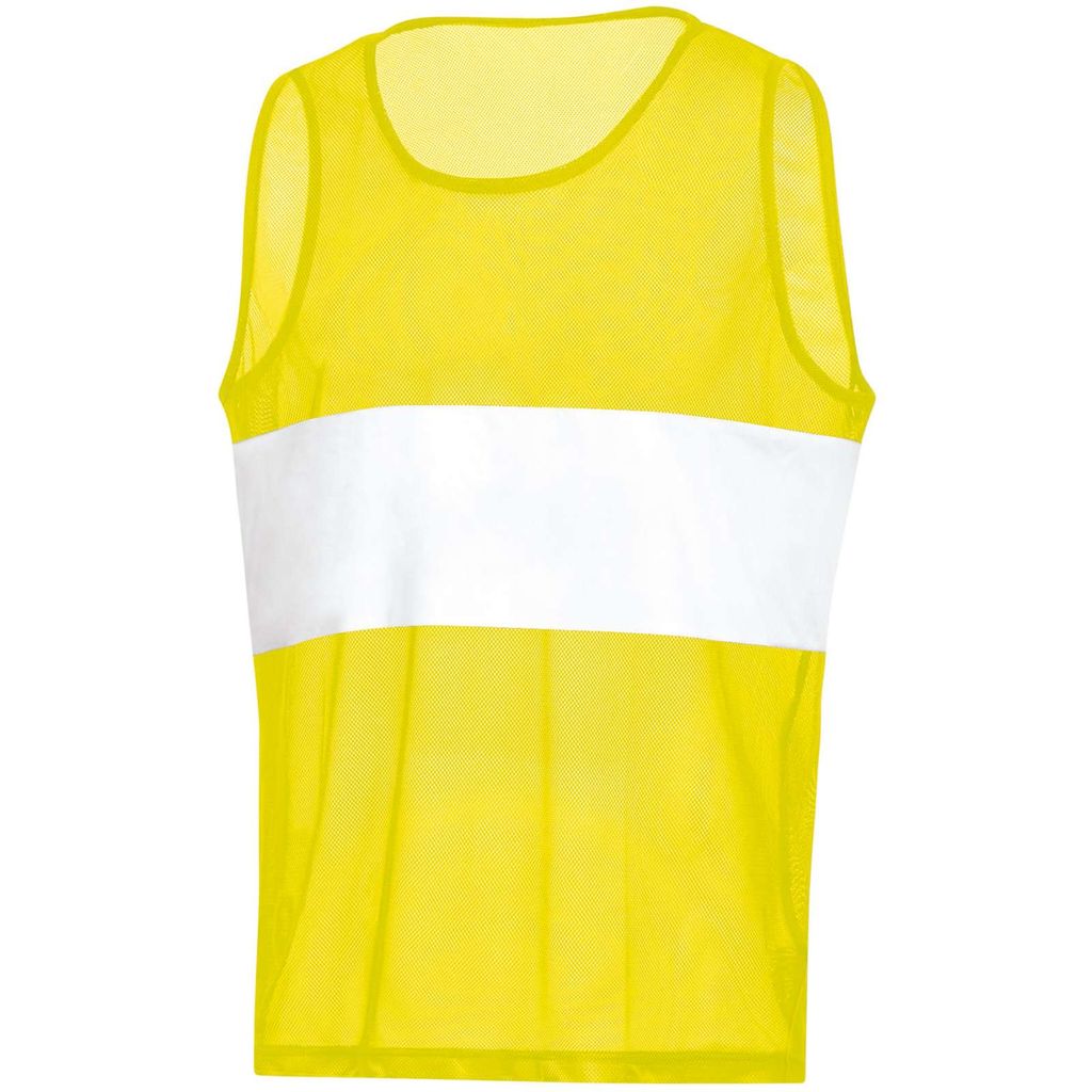 JAKO Unisex Kennzeichnungshemd Stripe, Farbe:neongelb, Größe:Junior