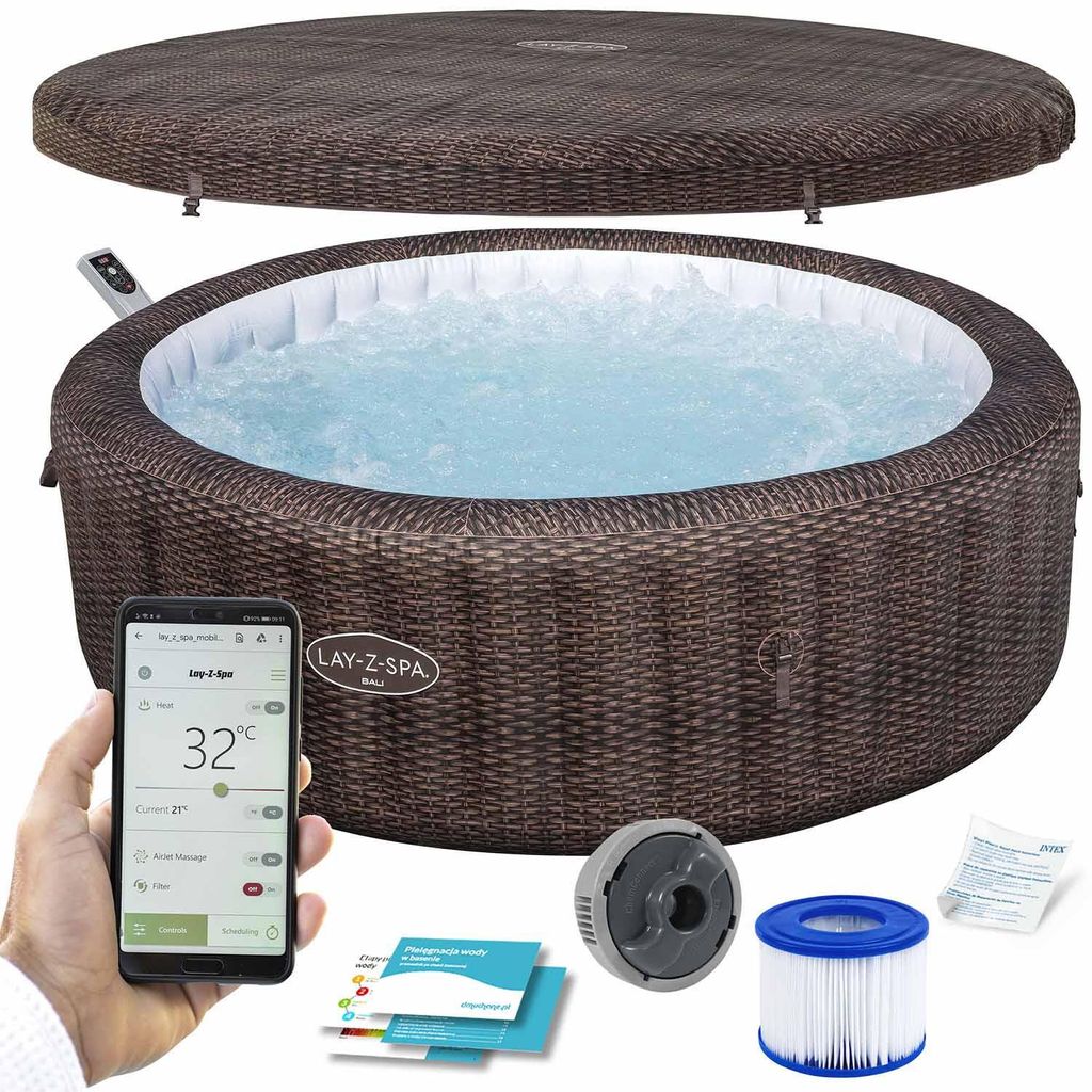 Nafukovací vířivka Lay-Z Bali Brown pro 7 osob Bestway Obrázek produktu 