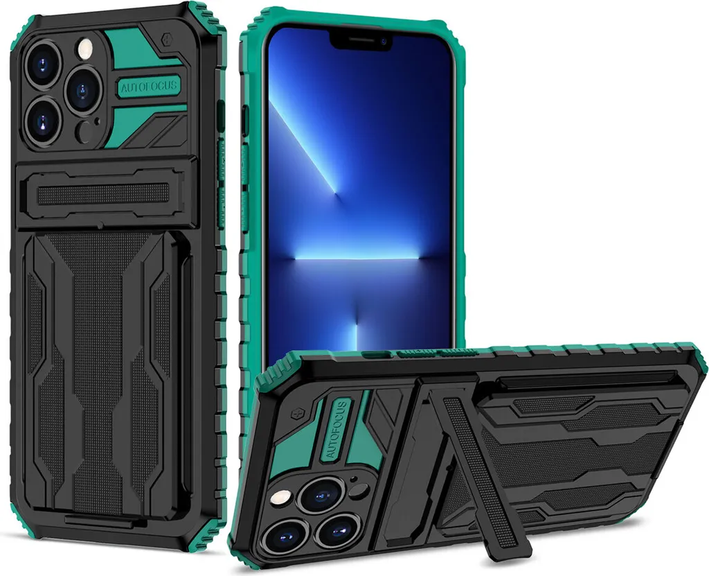 Custodia Chic iPhone 14 Pro Max Verde: Design Ibrido e Funzionale