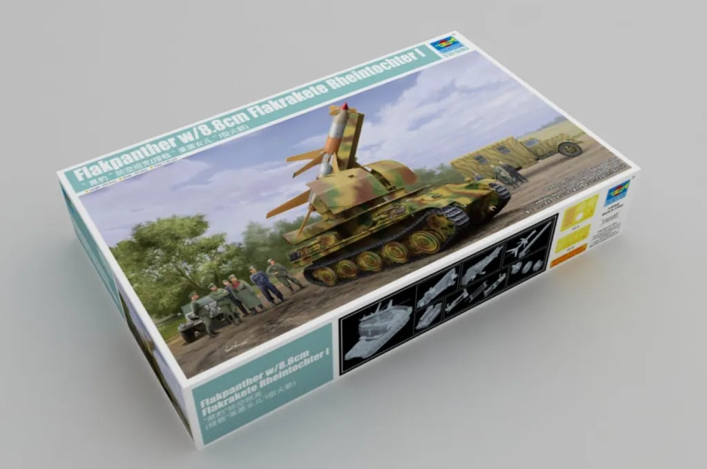 Maquette Flakpanther Rheintochter I 1:35 Montage Facile Haute Qualité