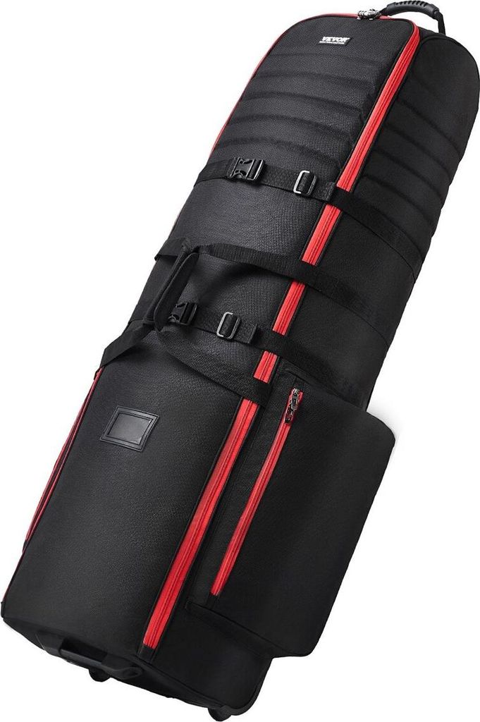 Golf Club Travel Bag Golf Luggage Case Cover with Wheels 1800D Oxford