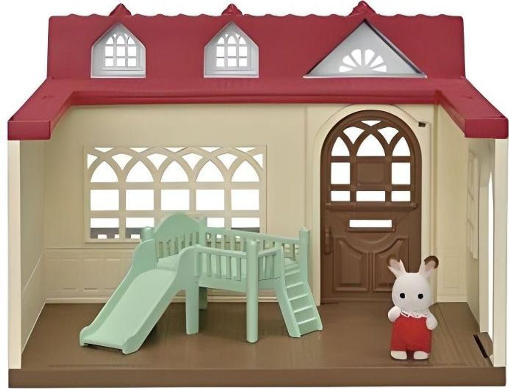Miniaturhaus, Sylvanian Families La Maison Framboise, Für Babys, Braun Rot Beige, Verbindbar