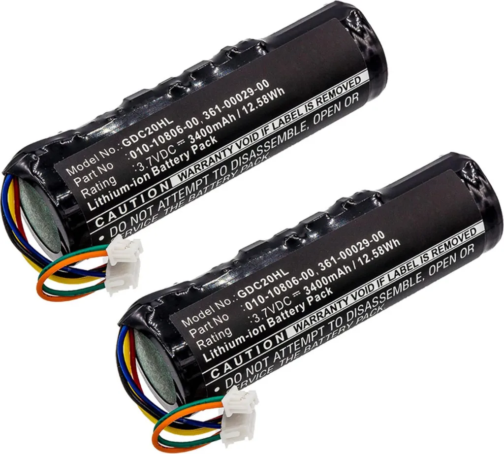 Remplacer Batterie Collier Garmin Astro DC40 DC30 - Pack de 2 Anti-Panne