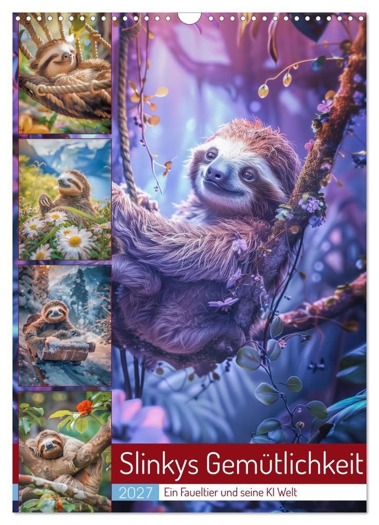 Slinkys Gemütlichkeit (Wandkalender 2027 DIN A3 hoch), CALVENDO Monatskalender