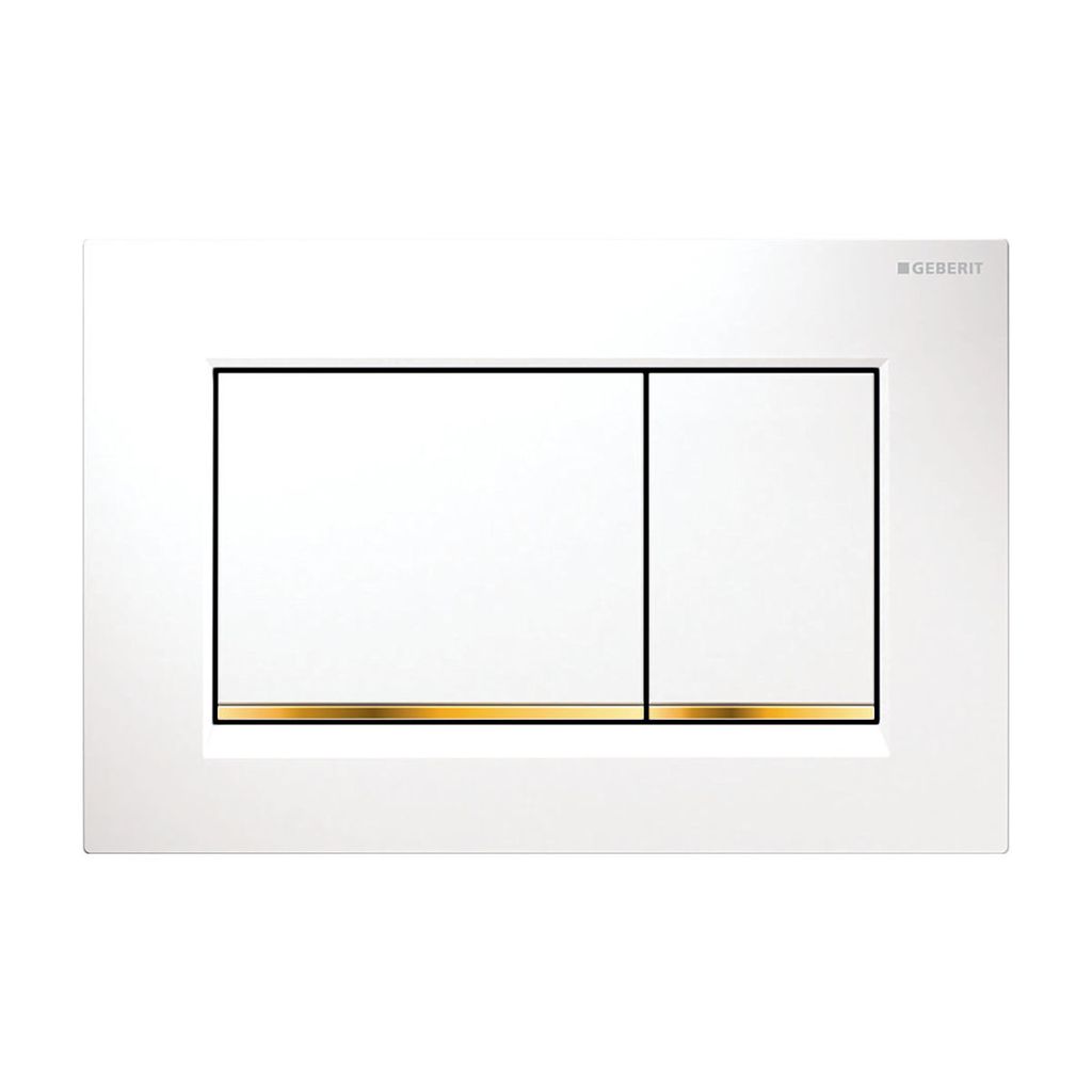 Geberit Drückerplatte Platte SIGMA 01 für WC in Weiß Chromglanz Seidenglanz 