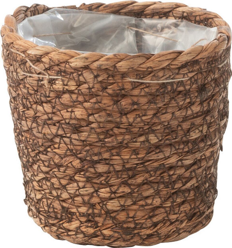 J-Line Blumentopf Ubeda Jute/Pl Dkl Natur