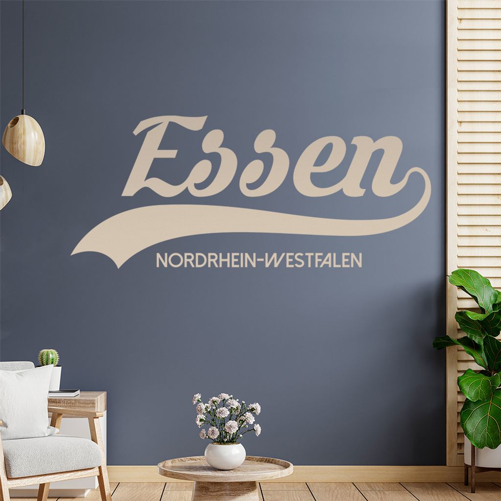 Essen Nordrhein-Westfalen Wandtattoo Wandaufkleber Wall Sticker - Dekoration, Küche, Wohnzimmer, Schlafzimmer, Badezimmer