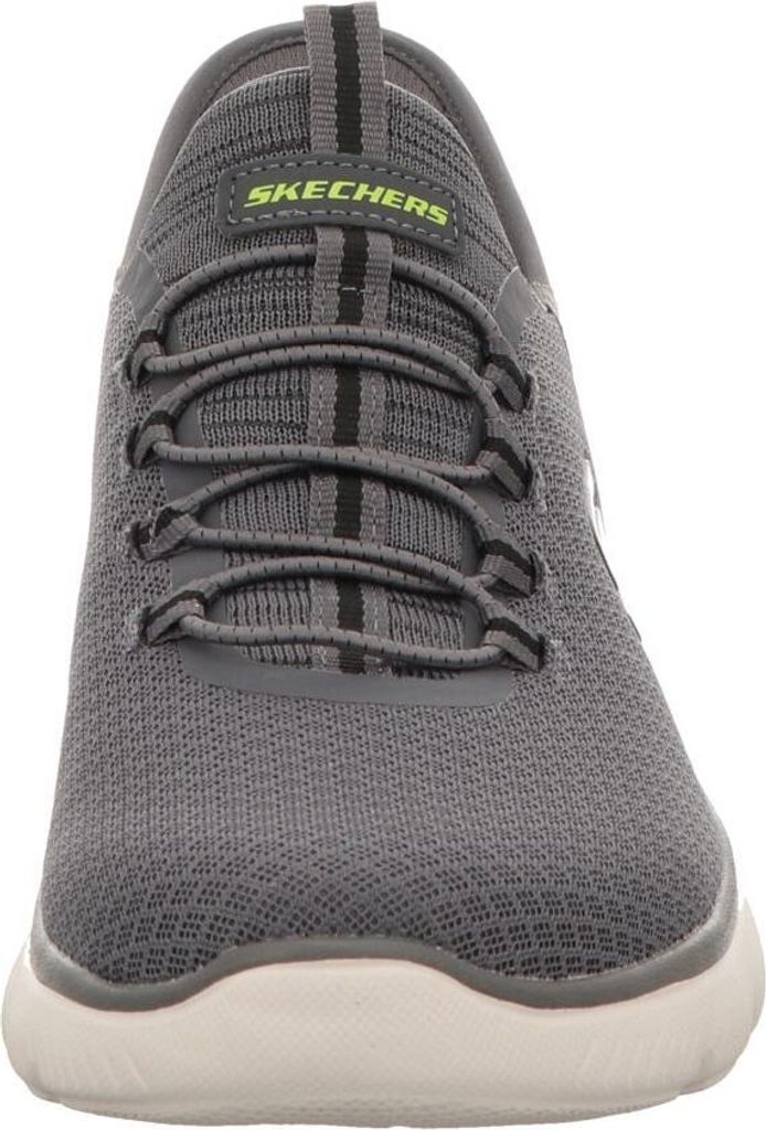 Buty wsuwane męskie Skechers Sporty gumowa podeszwa szary Zdjęcie produktu 