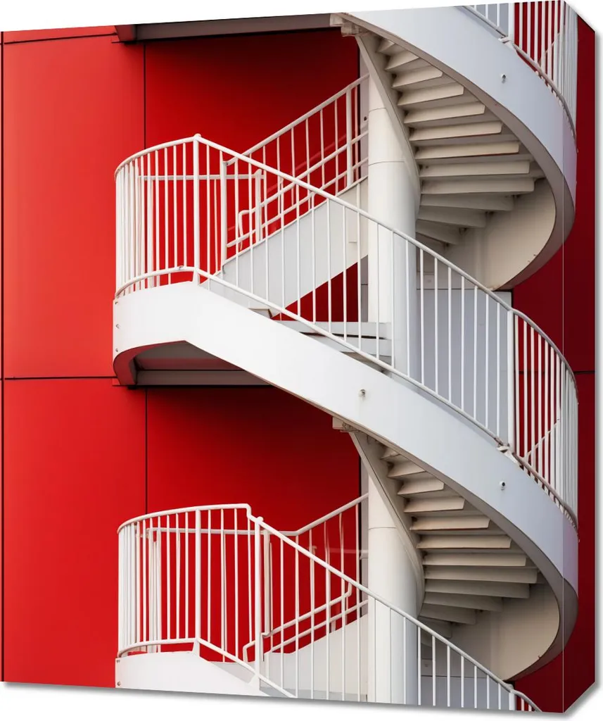 Agrandir l'Espace avec l'Image Escalier vers le ciel 50x60 cm Murale