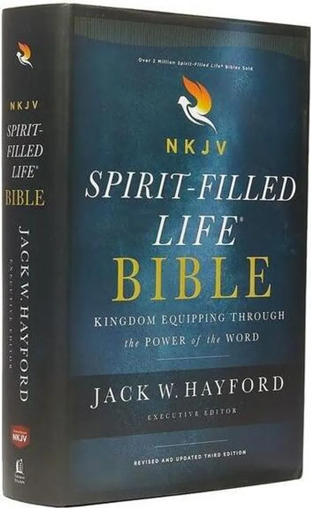 Bible d'étude NKJV pour grand groupe de prière avec texte en lettres rouges