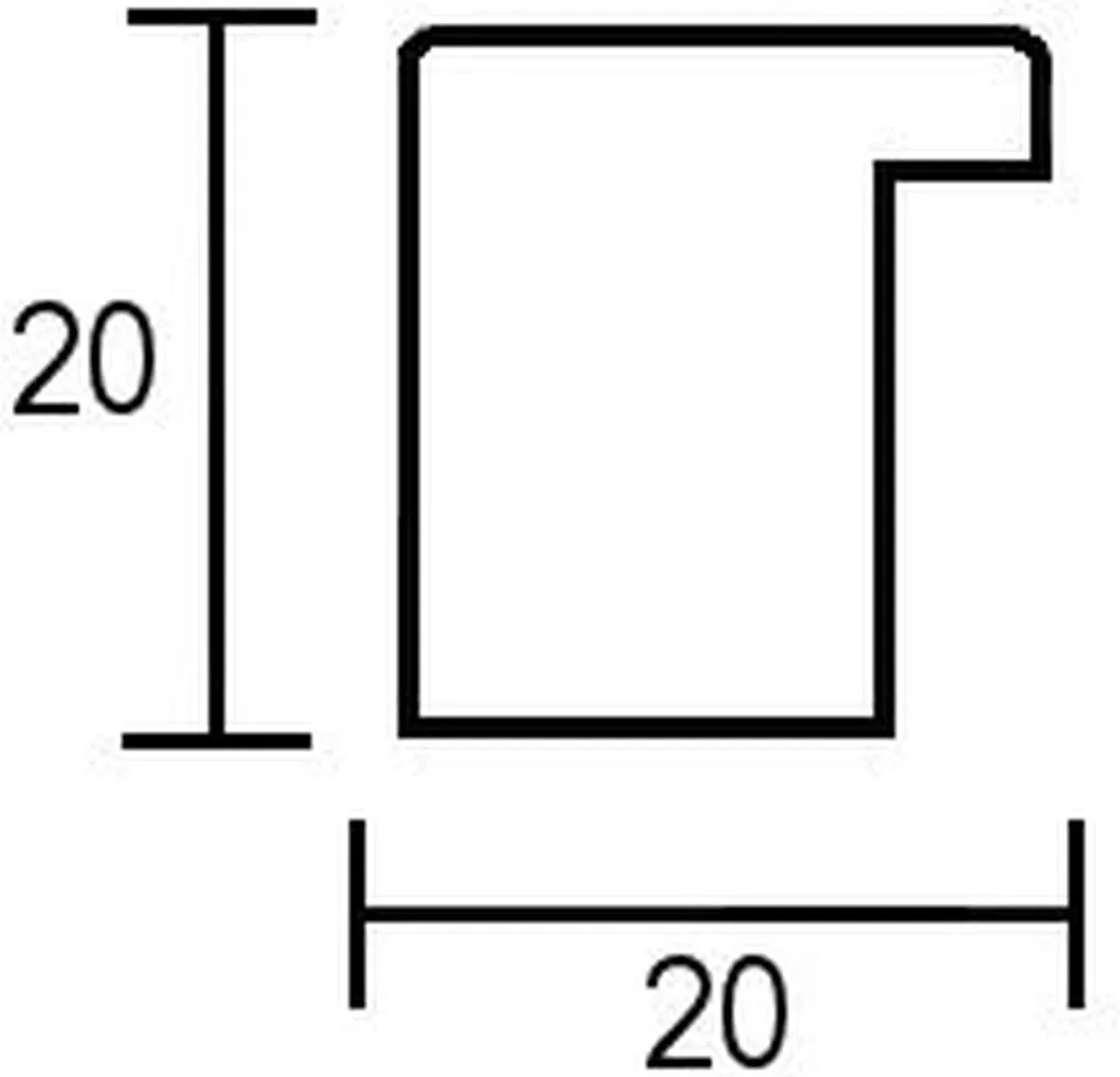 Cornice Blu 25x35 Top Cube | Legno Vero per Mostre e Poster - 5