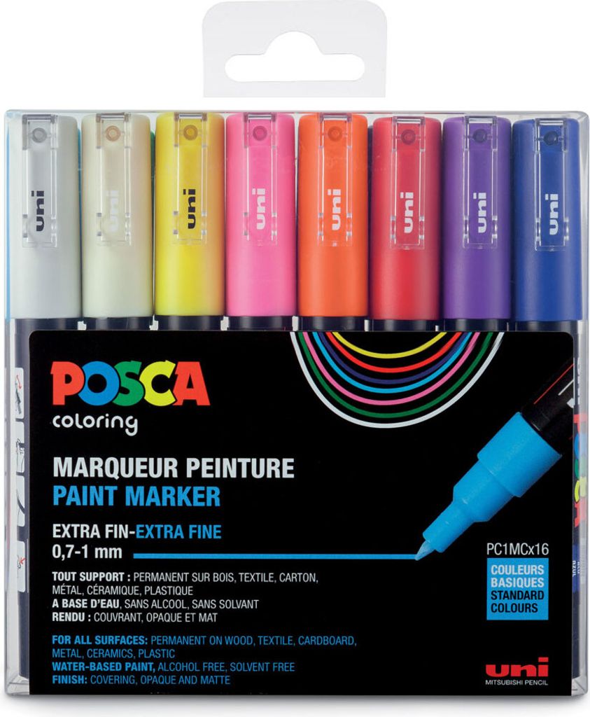 POSCA Pigmentmarker PC-1MC 16er Etui Produktbild 2
