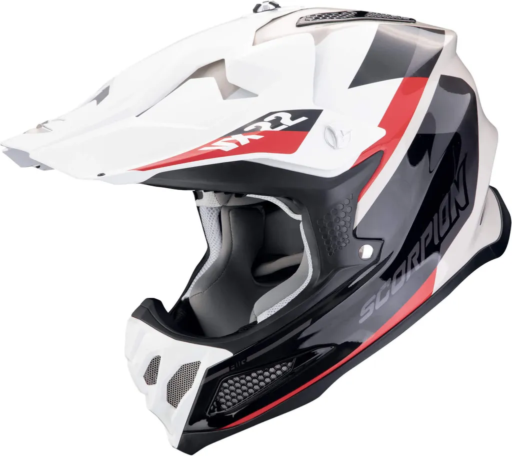 Scorpion VX-22 Air Beta Casque Motocross Noir Rouge Blanc Taille XS