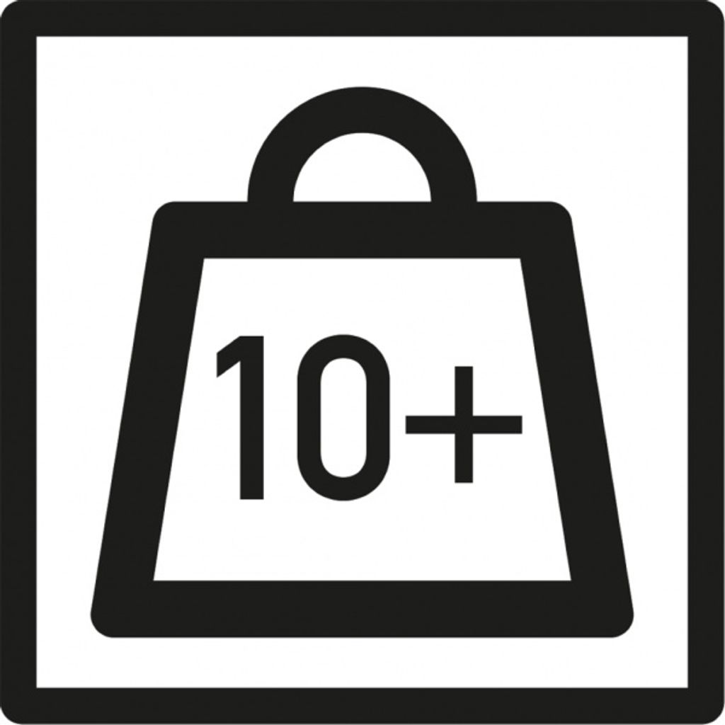 Dreifke Verpackungskennzeichen Pakete mit erhöhtem Gewicht 10-20kg, Folie, s...