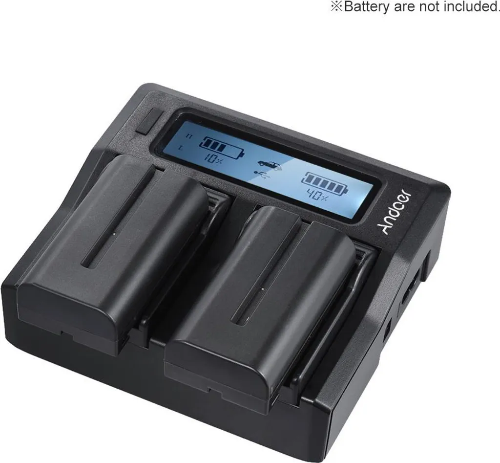 Chargeur Rapide Double LCD pour Sony NP-F750 F550 : Fini les Pannes