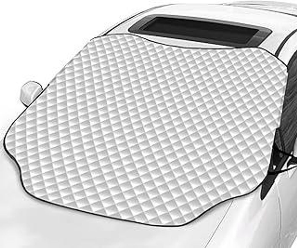 Favoto Sonnenschutz Auto Magnetische Faltbare Autoscheibenabdeckung Eisschutz Frontscheibenabdeckung UV-Schutz für Staub Schnee (157x126 cm)