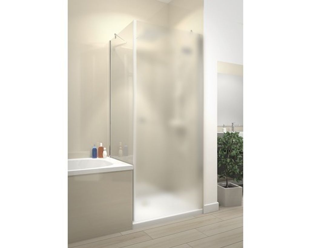 verkürzte Seitenwand Schulte MasterClass Breite 80 cm Klarglas Profilfarbe chrom