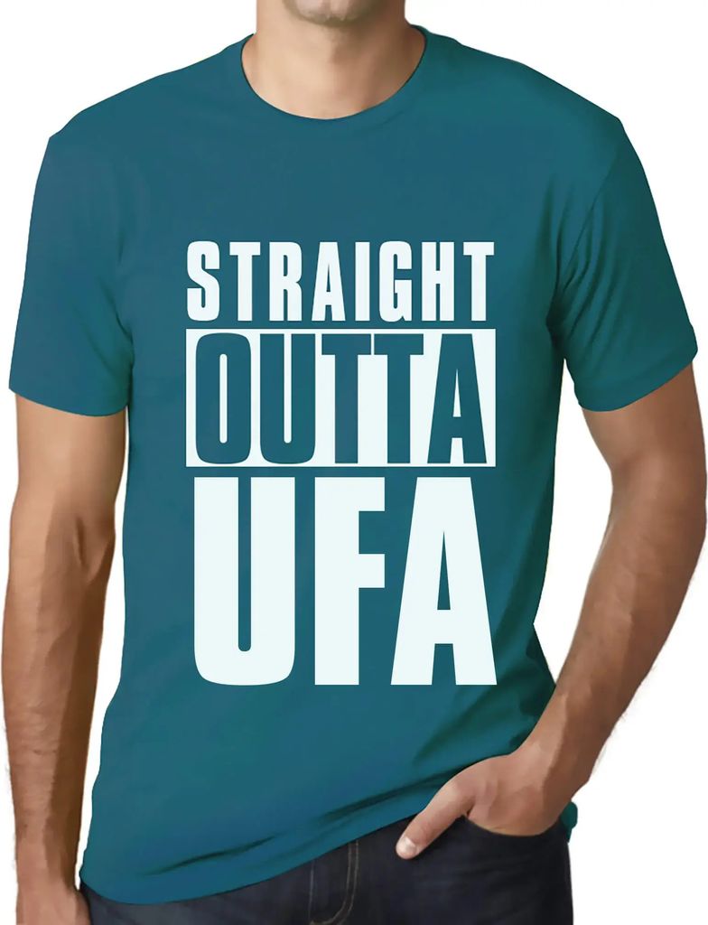 Herren Grafik T-Shirt Direkt aus der ufa – Straight Outta Ufa – Öko-Verantwortlich Vintage Jahrgang Kurzarm Lustige Druck Geburtstag Geschenk ...