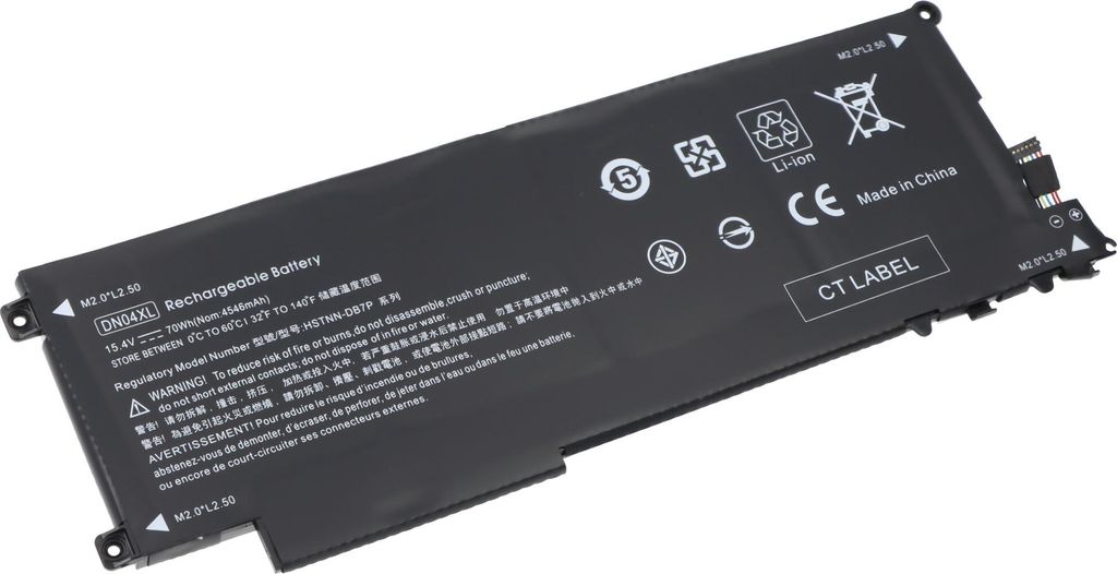Akku passend für HP ZBook x2 G4, Li-Polymer, 15,4V, 4540mAh, 70Wh