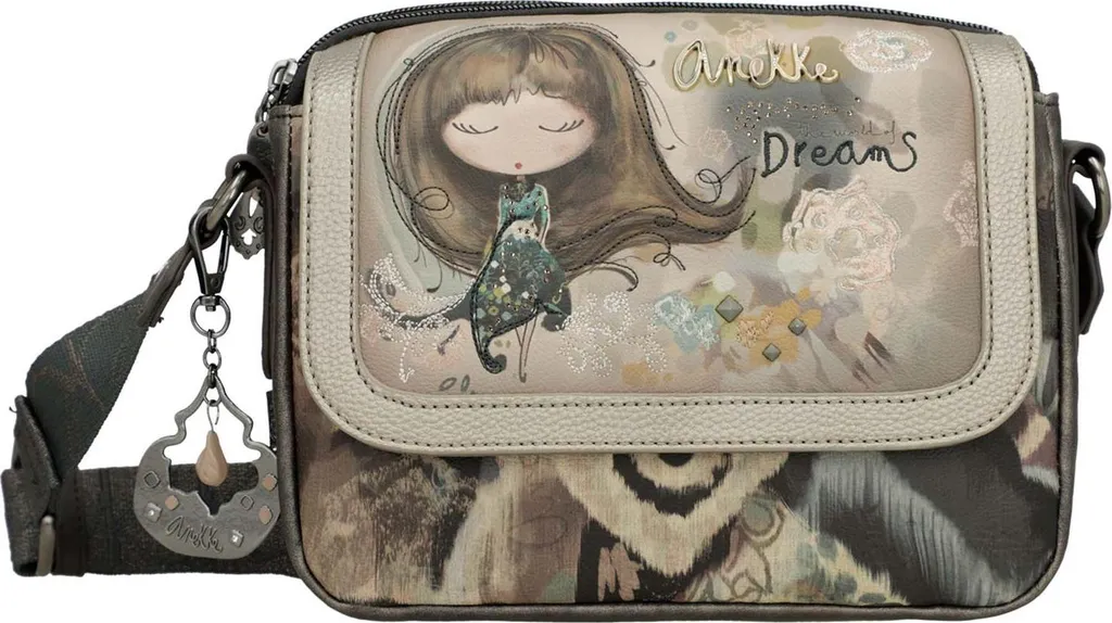Anekke borsa a tracolla Real Oval Flap-Crossbody Bag Multicolor multicolore - 4