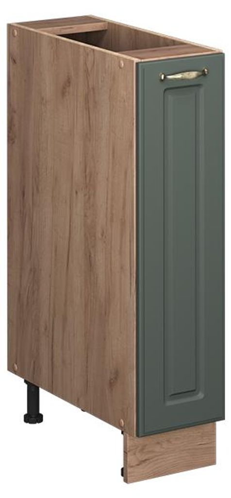 Apothekerschrank Vicco Fame-Line Grün-Gold Produktbild 