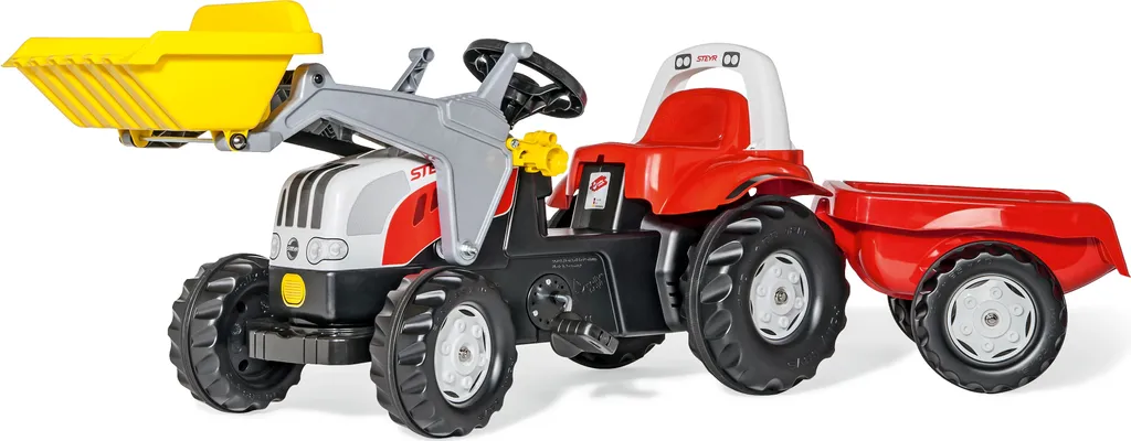 Tracteur à pédales avec remorque pour enfant de 2 à 5 ans Steyr