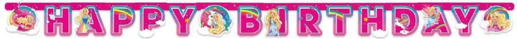 Girlande Happy Birthday Barbie 200x15cm