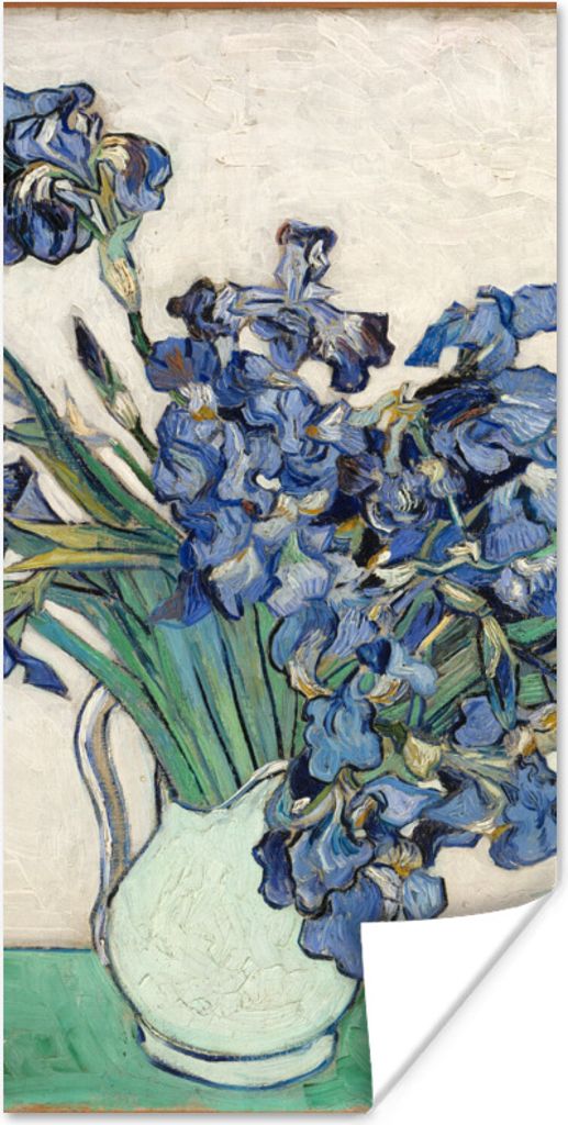 MuchoWow Poster Stilleben mit Schwertlilien - Vincent van Gogh 40x80 cm - Dekoration