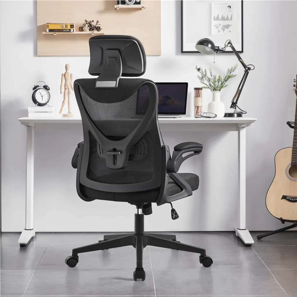 Poltrona Ufficio 592717 Nera: Ergonomia e Design per Smart Working - 7