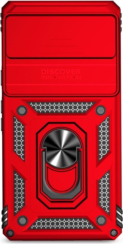 König Design Hülle kompatibel mit Kunststoff Soft Handyhülle - Handy Case Rot